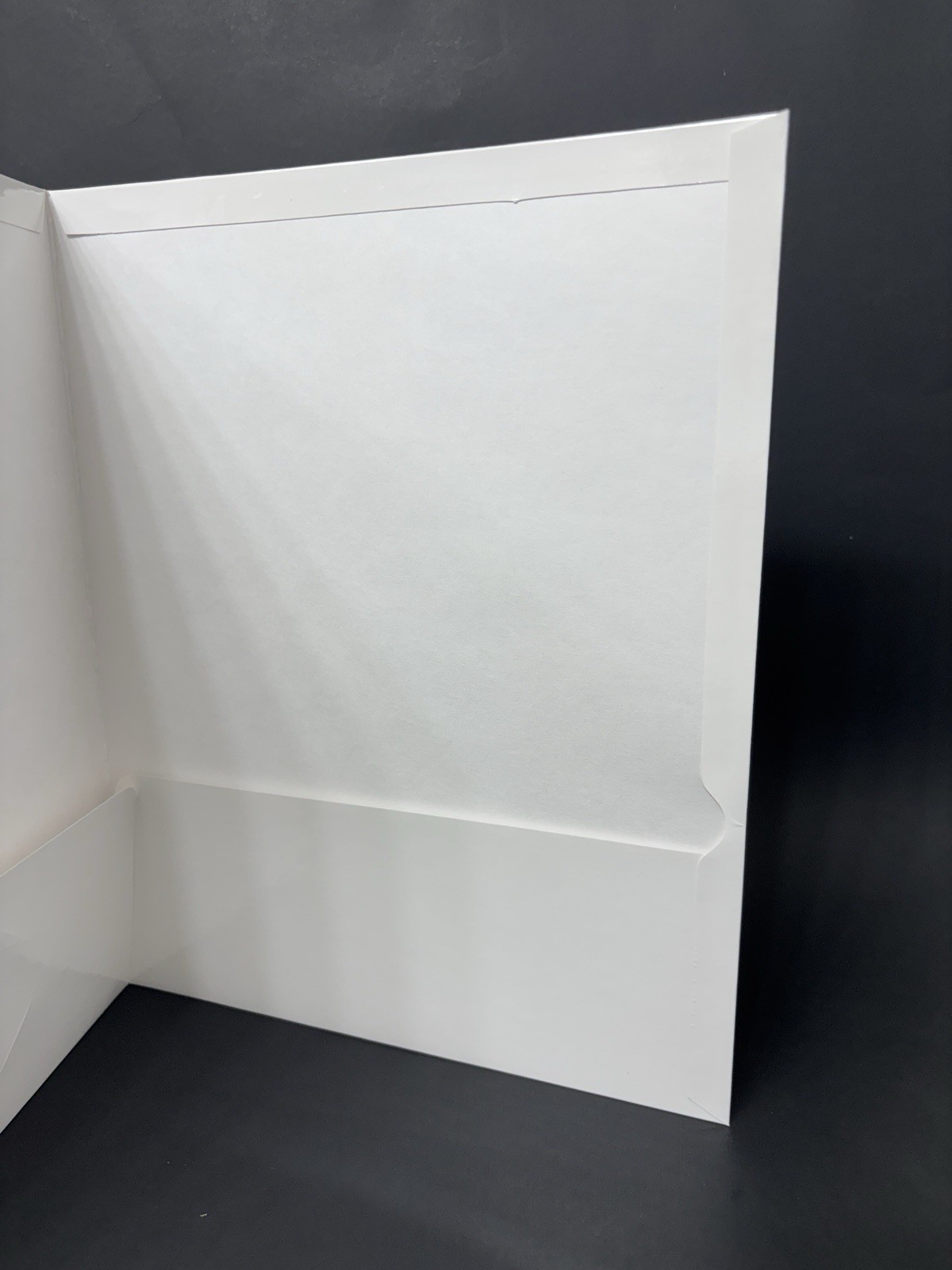 Oxford White Laminated Twin Pocket Folders – Letter – 8.50″ X 11″ – 23 Folders