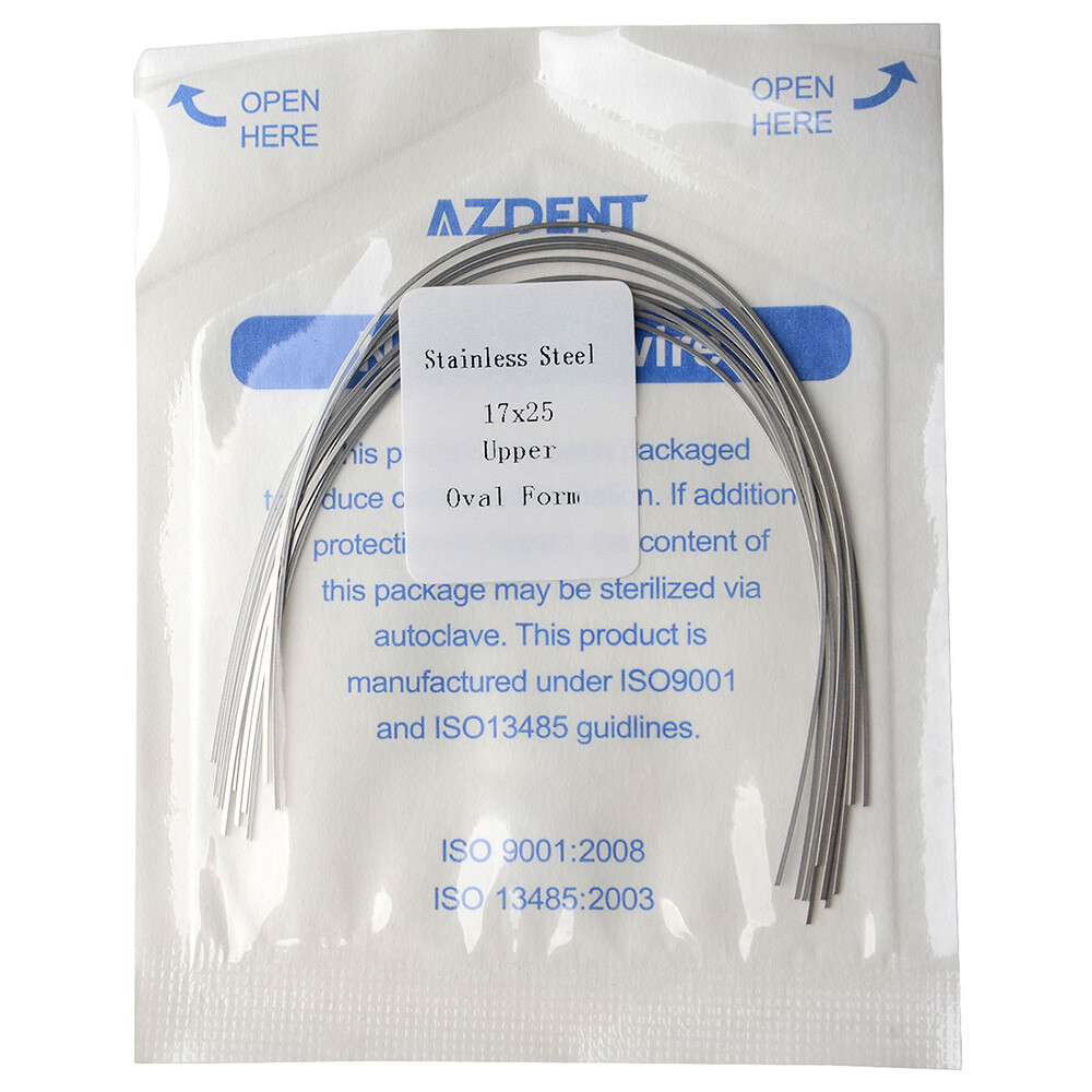 AZDENT Dental Stainless Steel Rectangular Arch Wires Nature Form / Oval Form