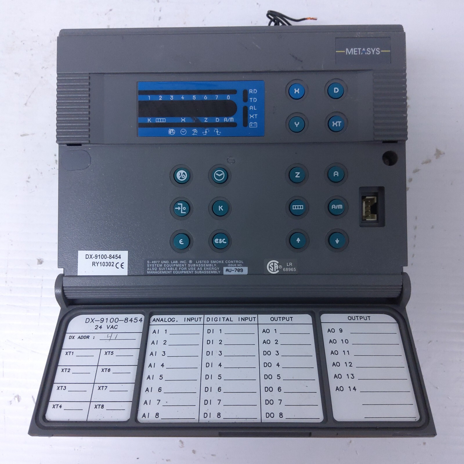 Johnson Controls / Metasys Controller DX-9100-8454 24VAC Used