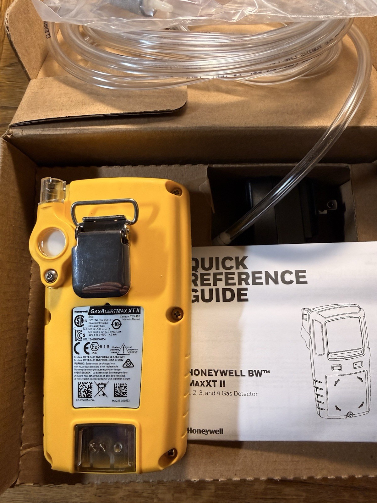 Honeywell BW Gas Alert Max XT II – CH₄ O₂ CO H₂S Detector – Calibrated