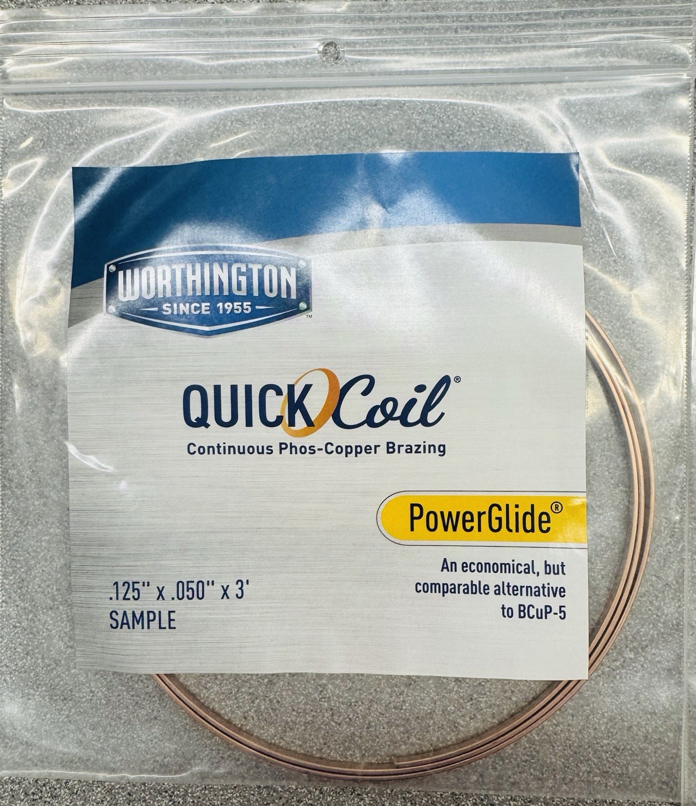 Worthington Quick Coil Brazing Rod Samples – 9’ Total