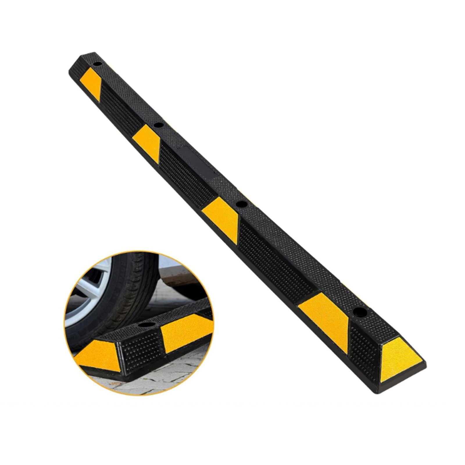 1 Pack 72” Speed Bump 4” High Heavy Duty Speed Humps Portable Speed Bump