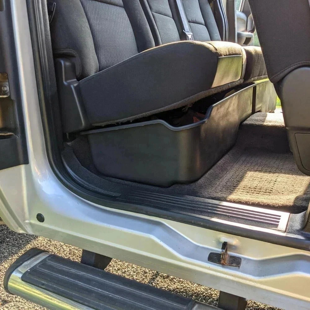 Under Seat Storage Box Chevy Chevrolet GMC Silverado Sierra 1500 Extended Cab