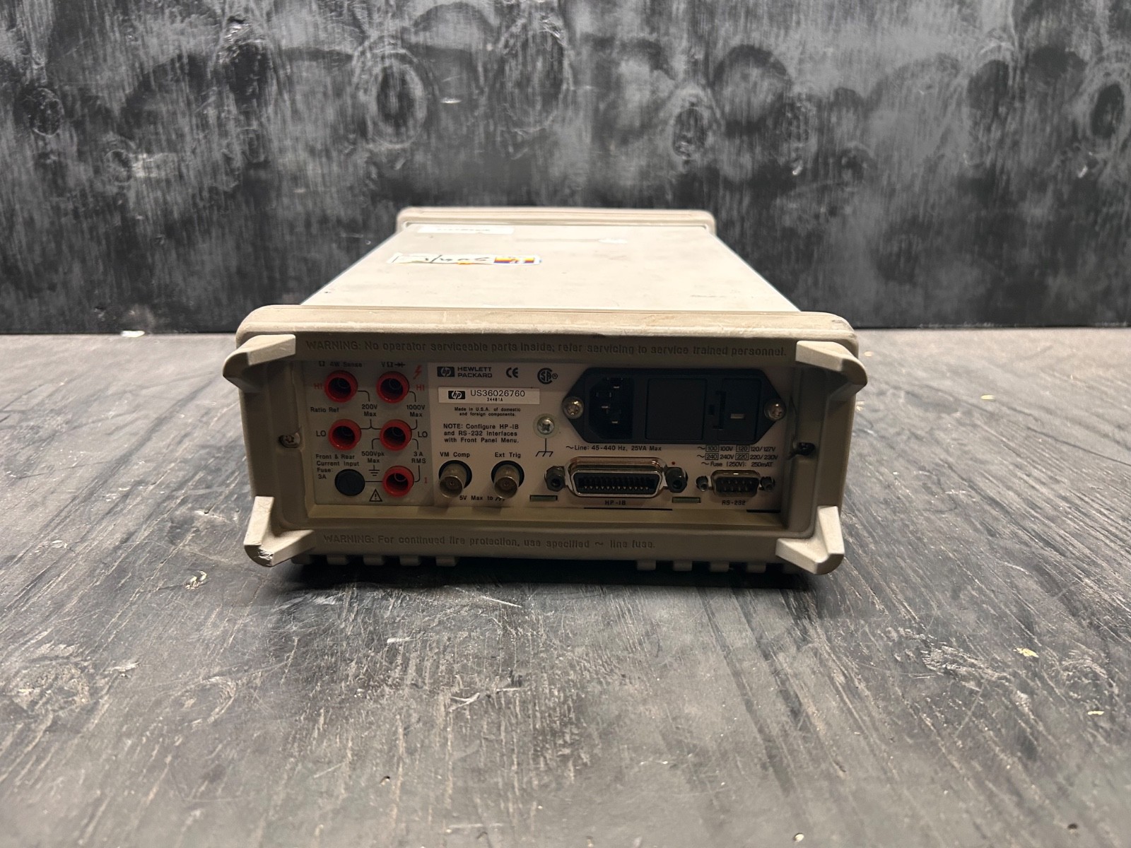 HP / Agilent 34401A Desktop/Benchtop Digital Multimeter 6½ Digit