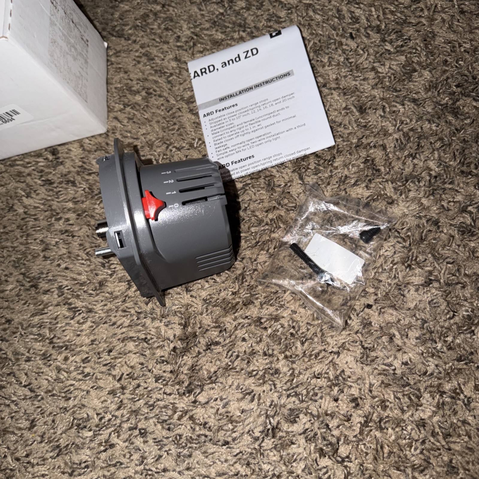 24V Zone Damper Actuator Motor M847D-ZONE/U for ARD ZD Dampers