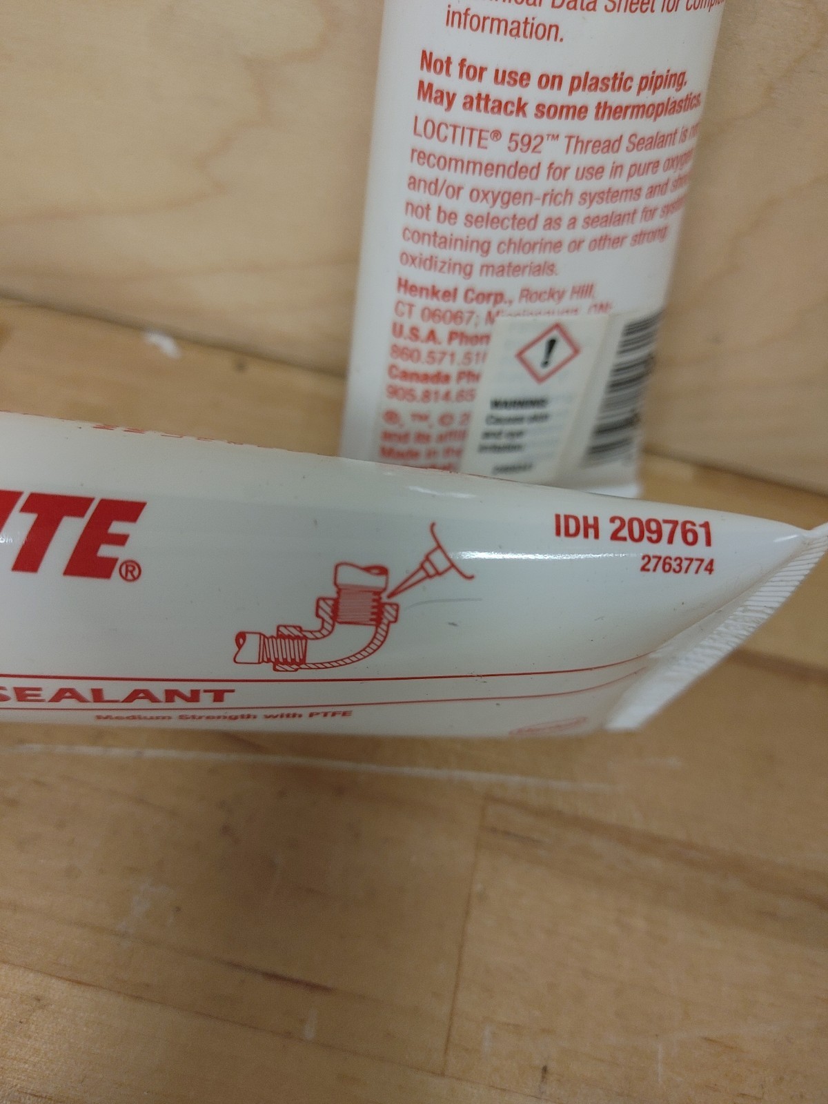 (2) Loctite 592 Thread Sealant 50mL Pipe Sealant PTFE 1.69 FL. OZ. 59231 209761