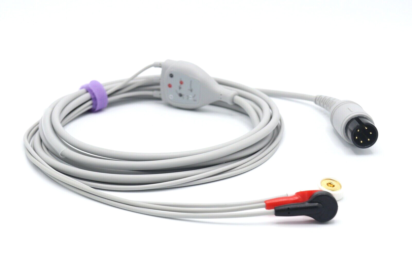 Mindray Datascope 0131000079 ECG Cable 6 Pin 3 Lead Snap AHA – Same Day Shipping