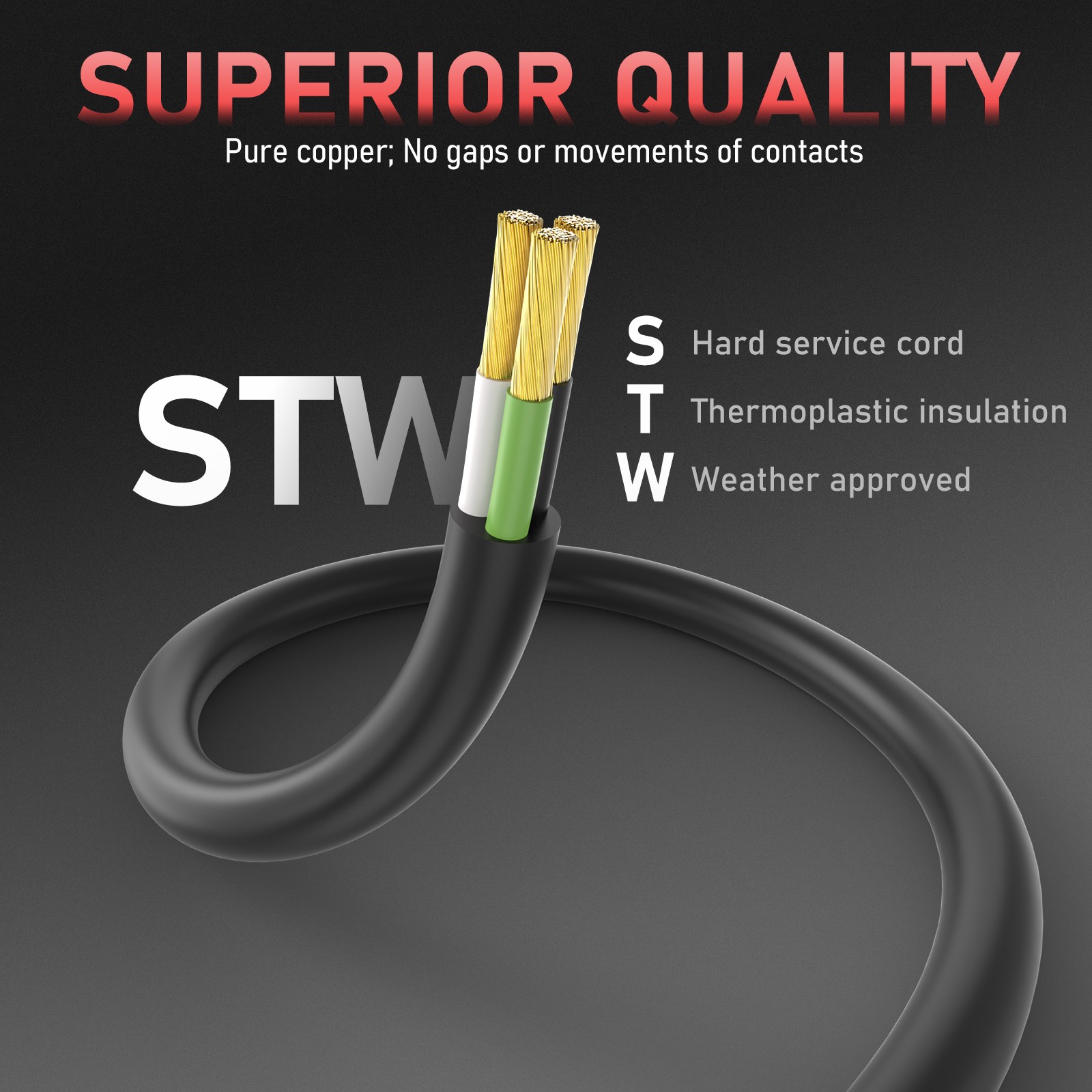 20ft/40ft/45ft/50ft 250 Volt Welder Extension Cord 10 AWG Power Extension