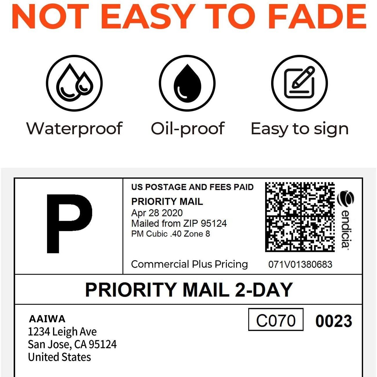 4000-20000 Labels Fanfold 4×6 Direct Thermal Label Shipping Zebra ZP450 ZP505