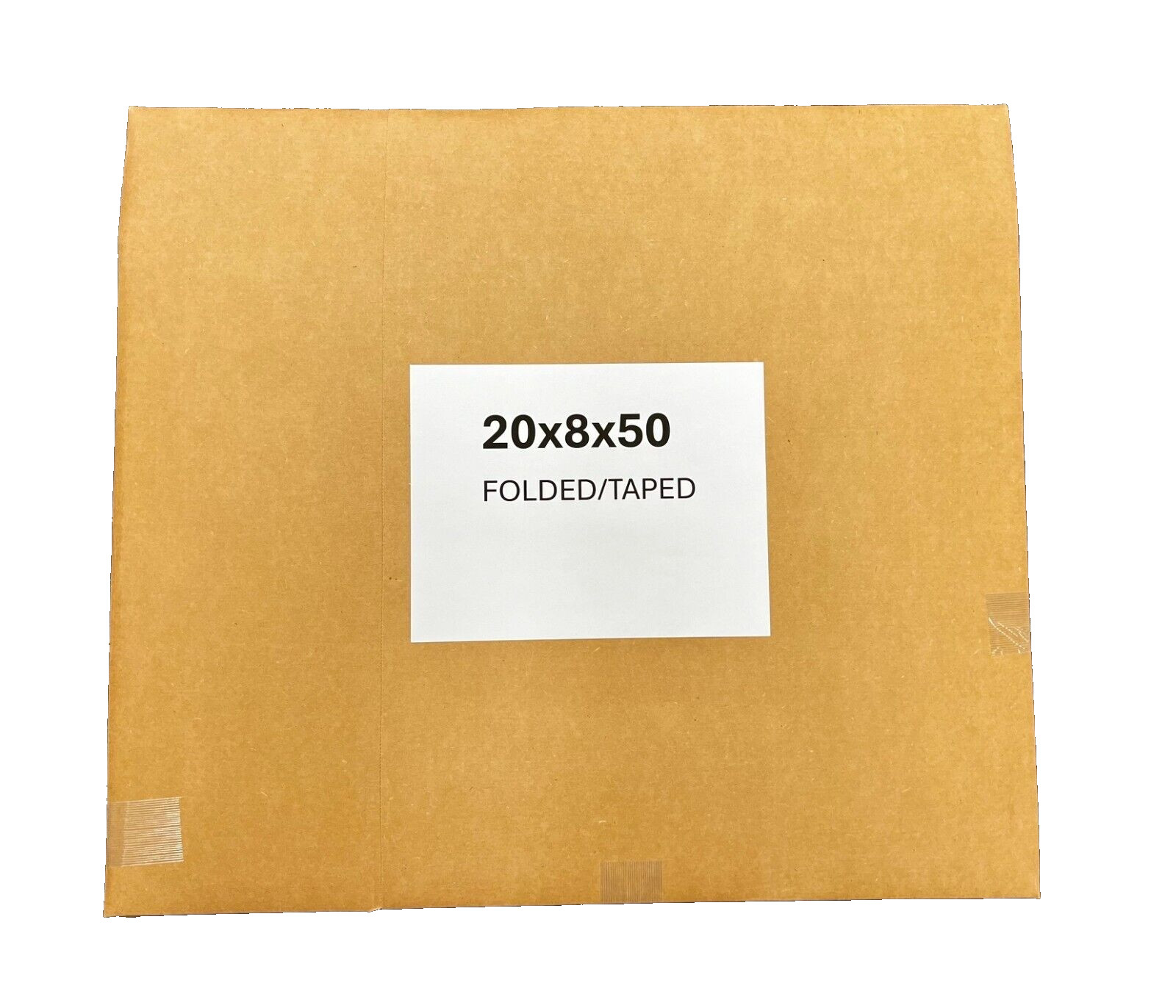 20″ x 8″ x 50″ Cardboard Corrugated Box – SIDE LOADING – GUITAR BOX