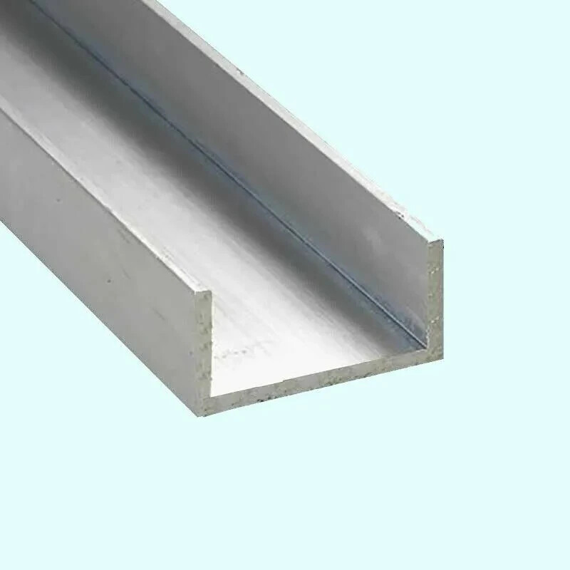 Aluminum U-Channel 8 Feet 1″ Leg x 2″ Base Width x 1-3/4″ Inside x 1/8″ Thick