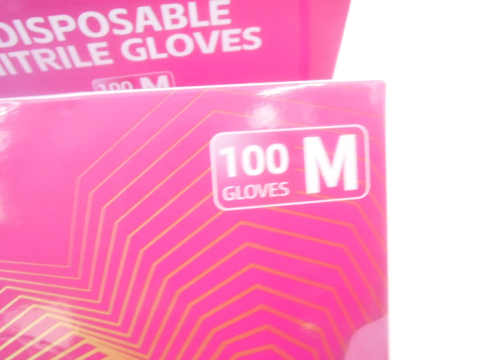 500 Pack GP Craft Size Medium Pink Disposable Pink Nitrile Gloves