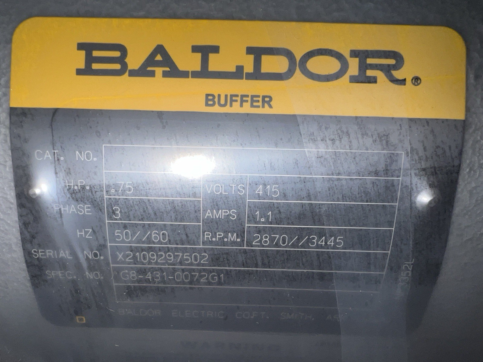 Baldor Buffer