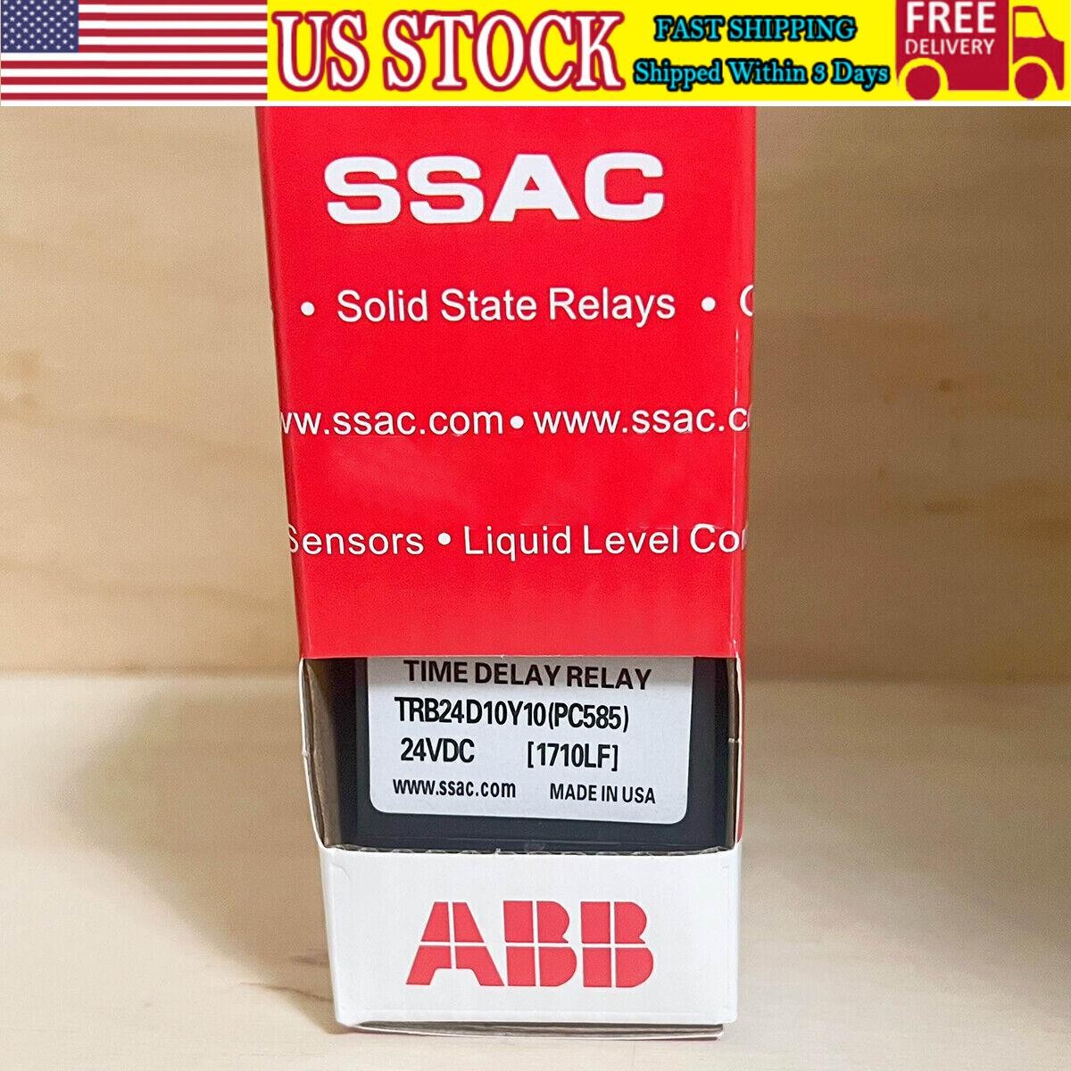1PC New In Box ABB TRB24D10Y10 Time Delay Relay 24VDC-