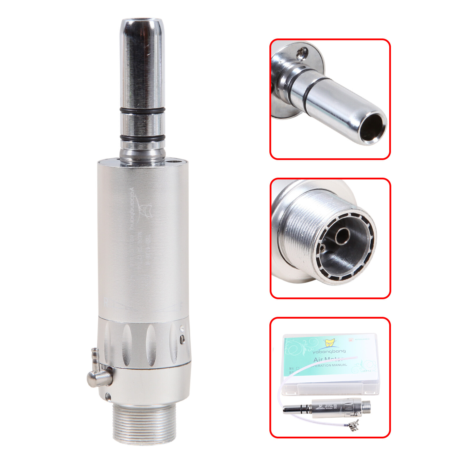 1-10 NSK Style Dental Low Slow Speed Air Motor Handpiece E-type 2 Hole Borden SA