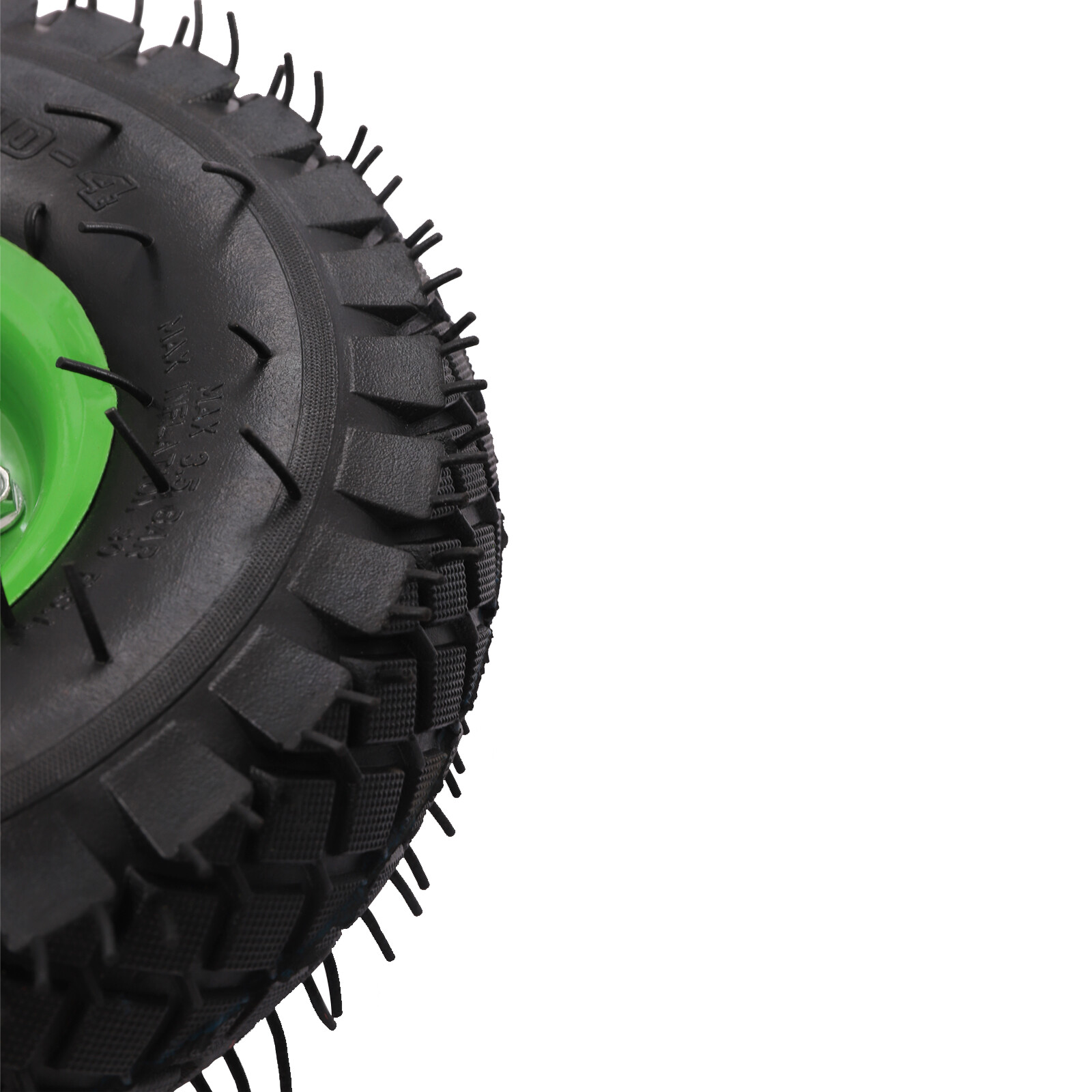 4-Pack 10in Pneumatic Swivel & Rigid Cart Casters, Heavy-Duty Air Tires