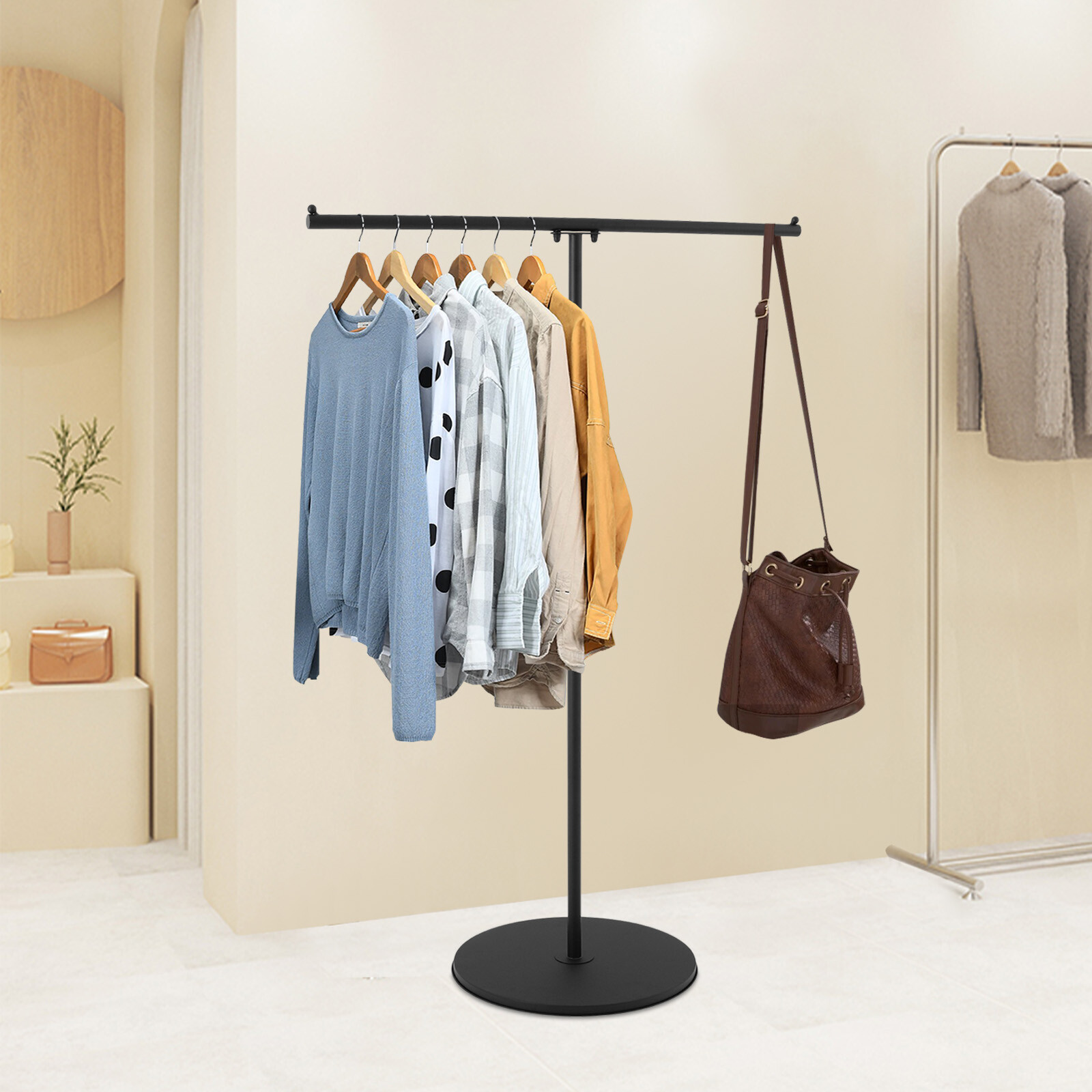 Clothes Rack, Clothing Display Rack, Floor-standing Garment Display Rack