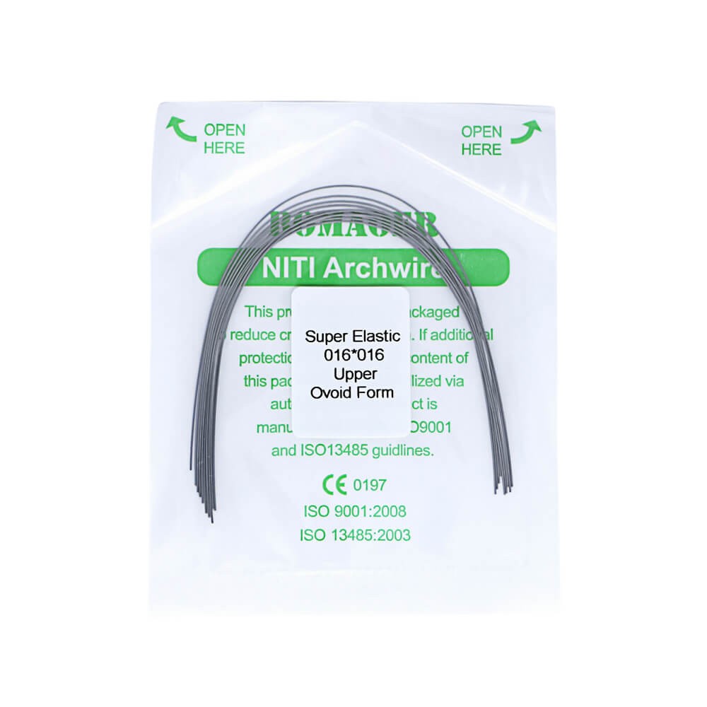 50×Dental Orthodontic Super Elastic Ni-Ti Arch Rectangular Wire Oval 16×16 Upper