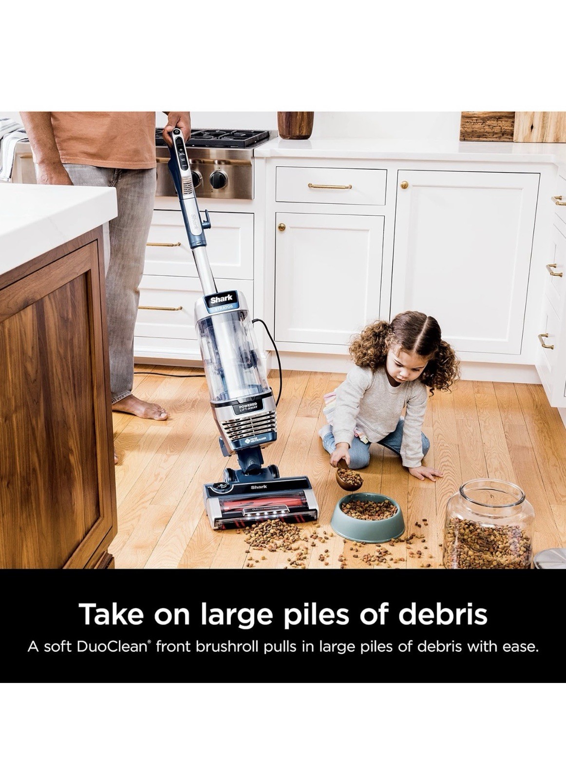 Shark Stratos Powered Lift-Away Upright Vacuum, HEPA, DuoClean, Pet Tools, LED