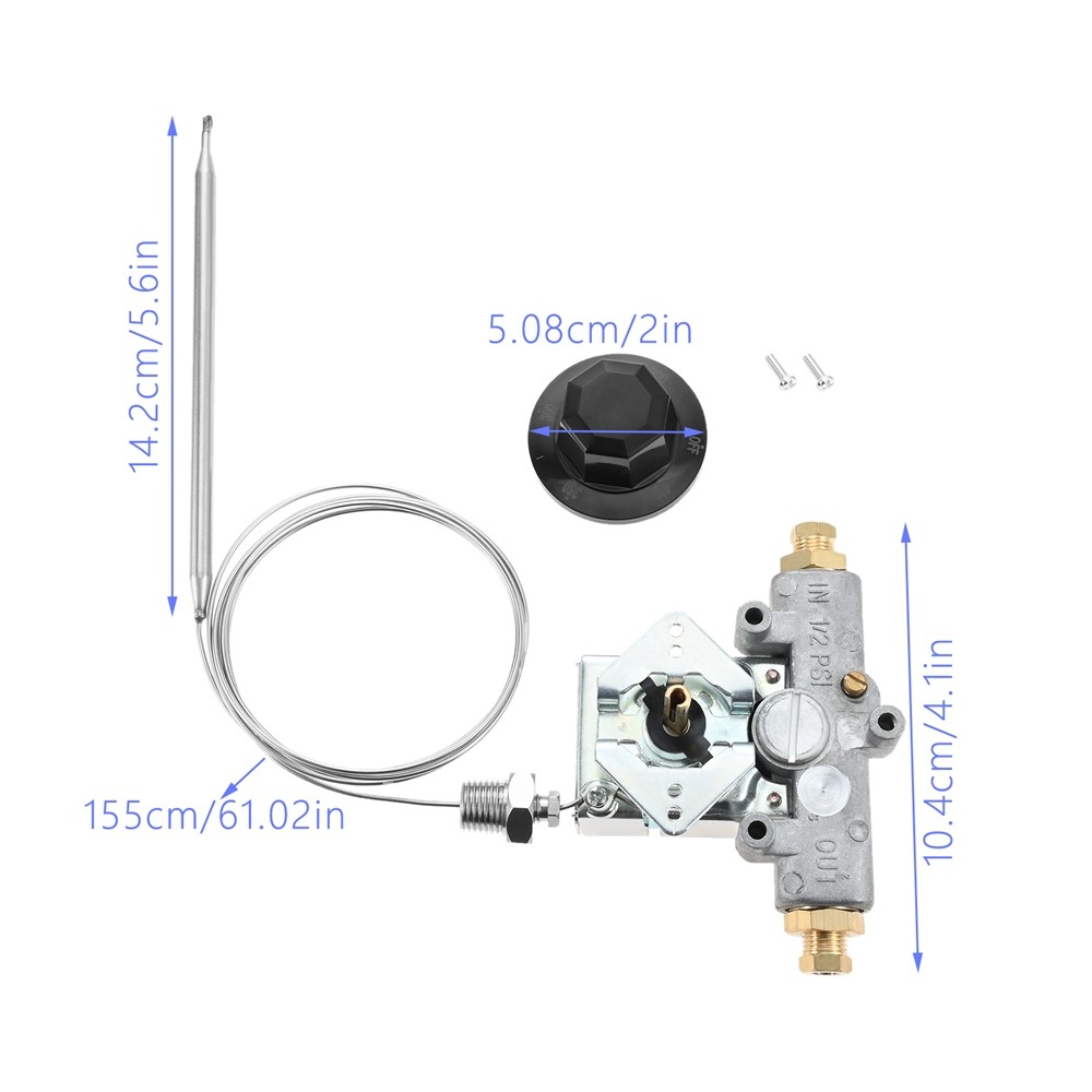 RobertShaw GSA60301800 Gas Fryer Thermostat Replacement Parts for Pitco 4290-006