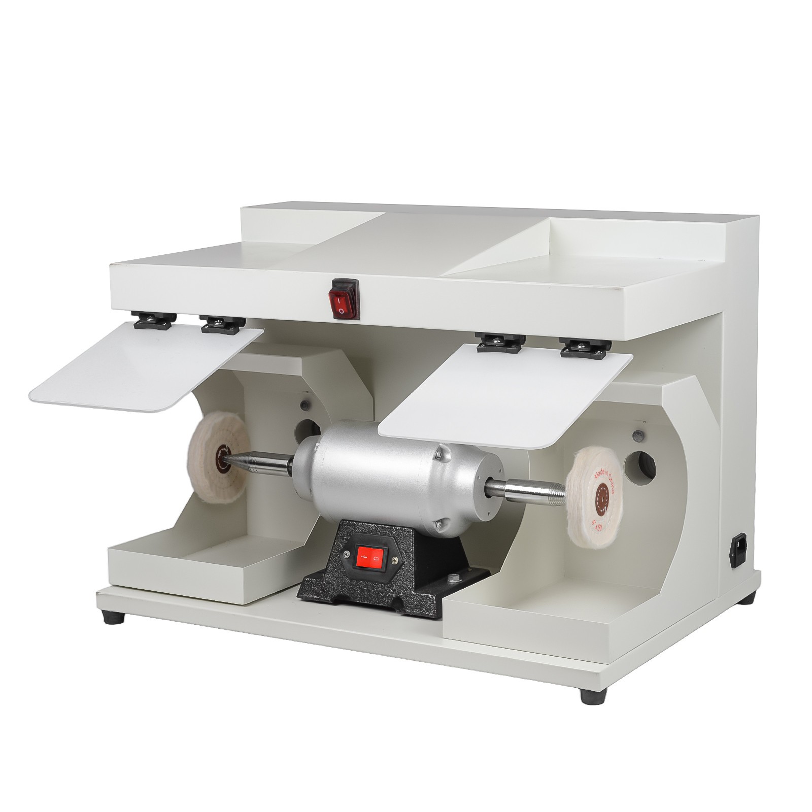 Dental Lab 550W Polishing Lathe Machine 2800rpm with LED Light 2 Big Covers USA