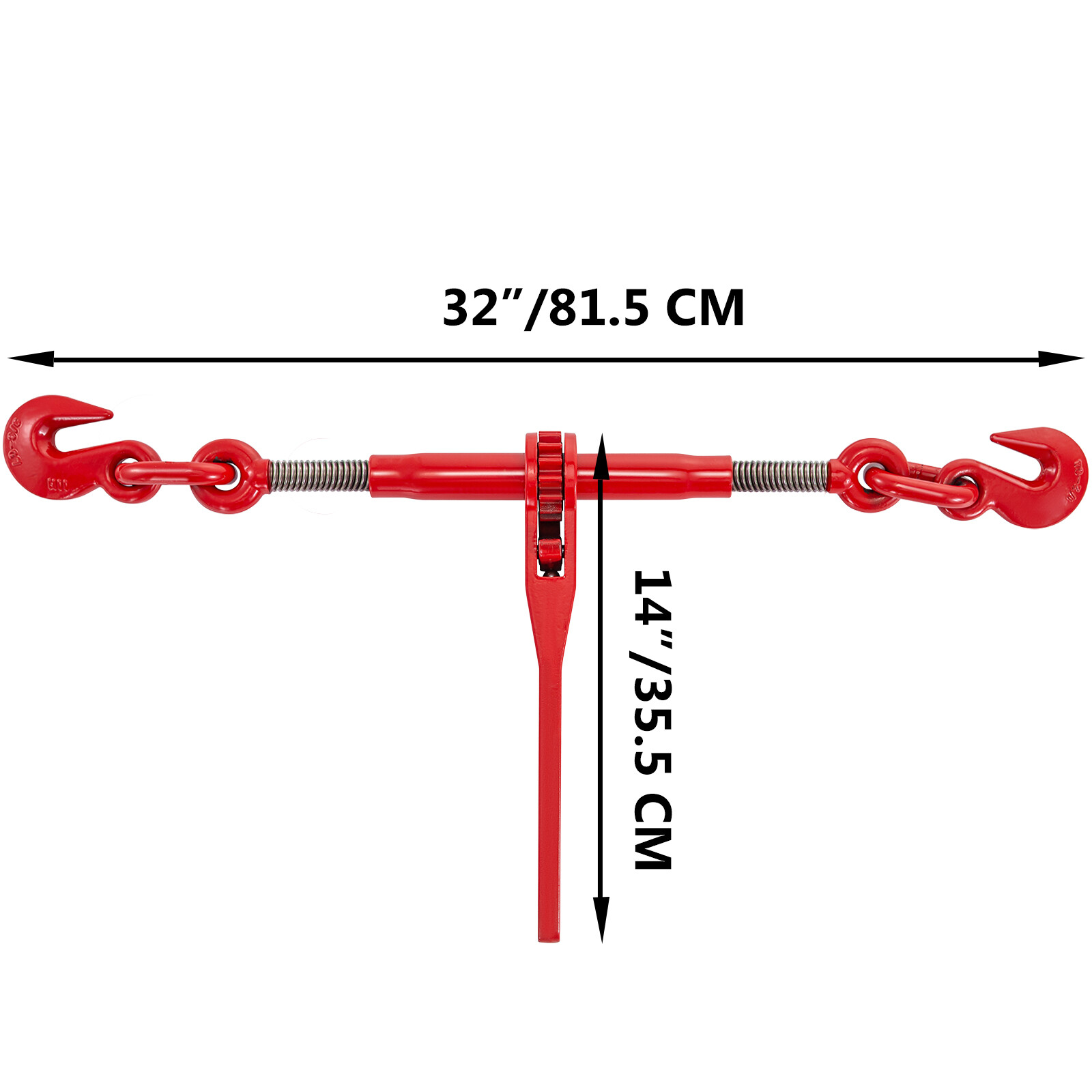 VEVOR 4 Pack Ratchet Binder 3/8″-1/2″ Chain Load Binders 9215lbs for Tie Down
