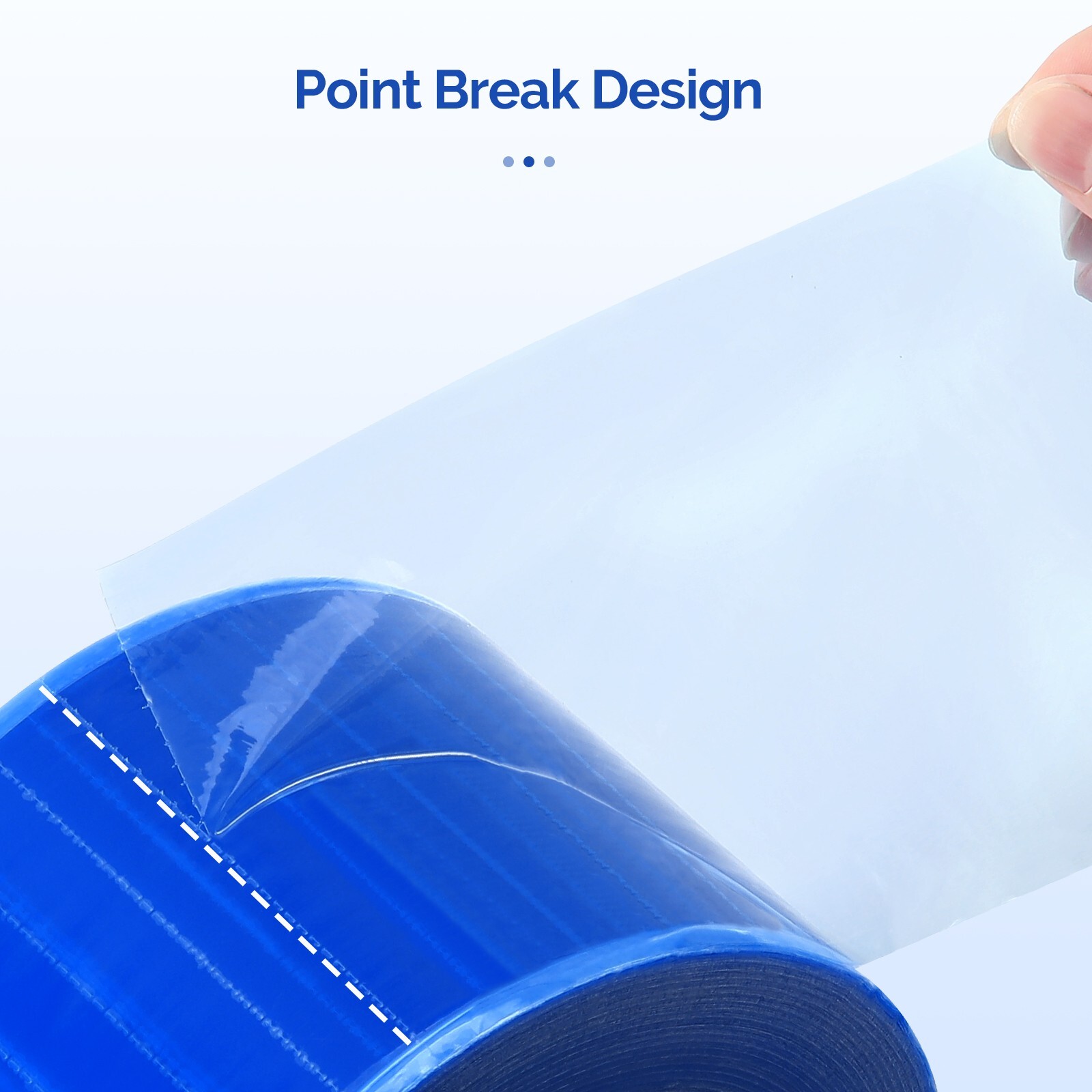 1200 Sheets Dental Medical Blue Barrier Film Roll Tape Universal Adhesive 4″x6″