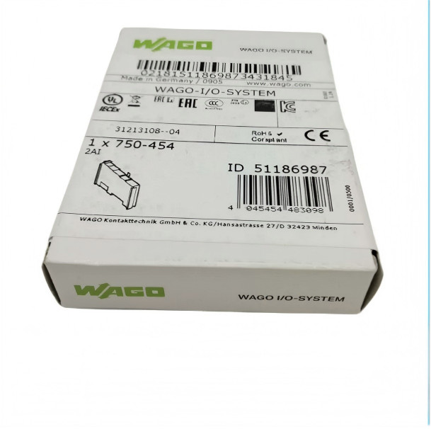 1PC New IN BOX WAGO 750-454 2 Channel Analog Input Module 1 YEAR WARRANTY