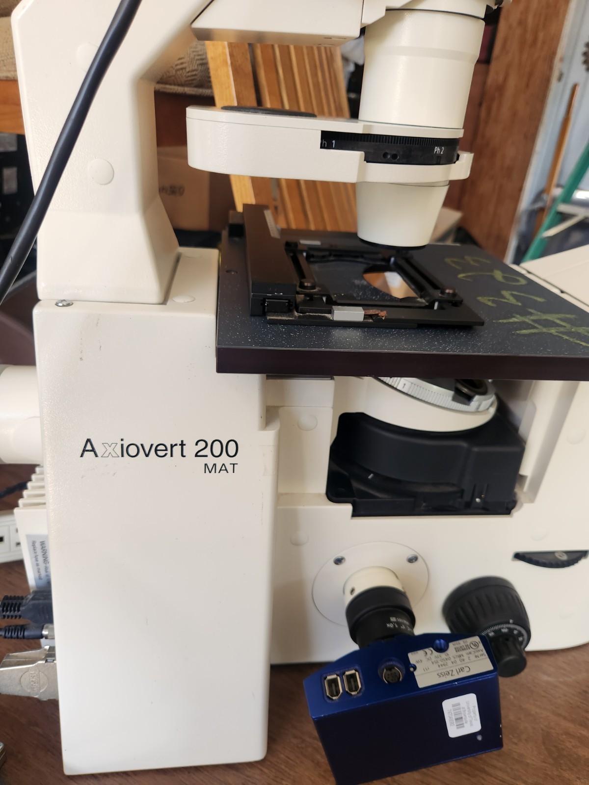Zeiss Axiovert 200 Inverted Microscope with AXIOcam mrc5