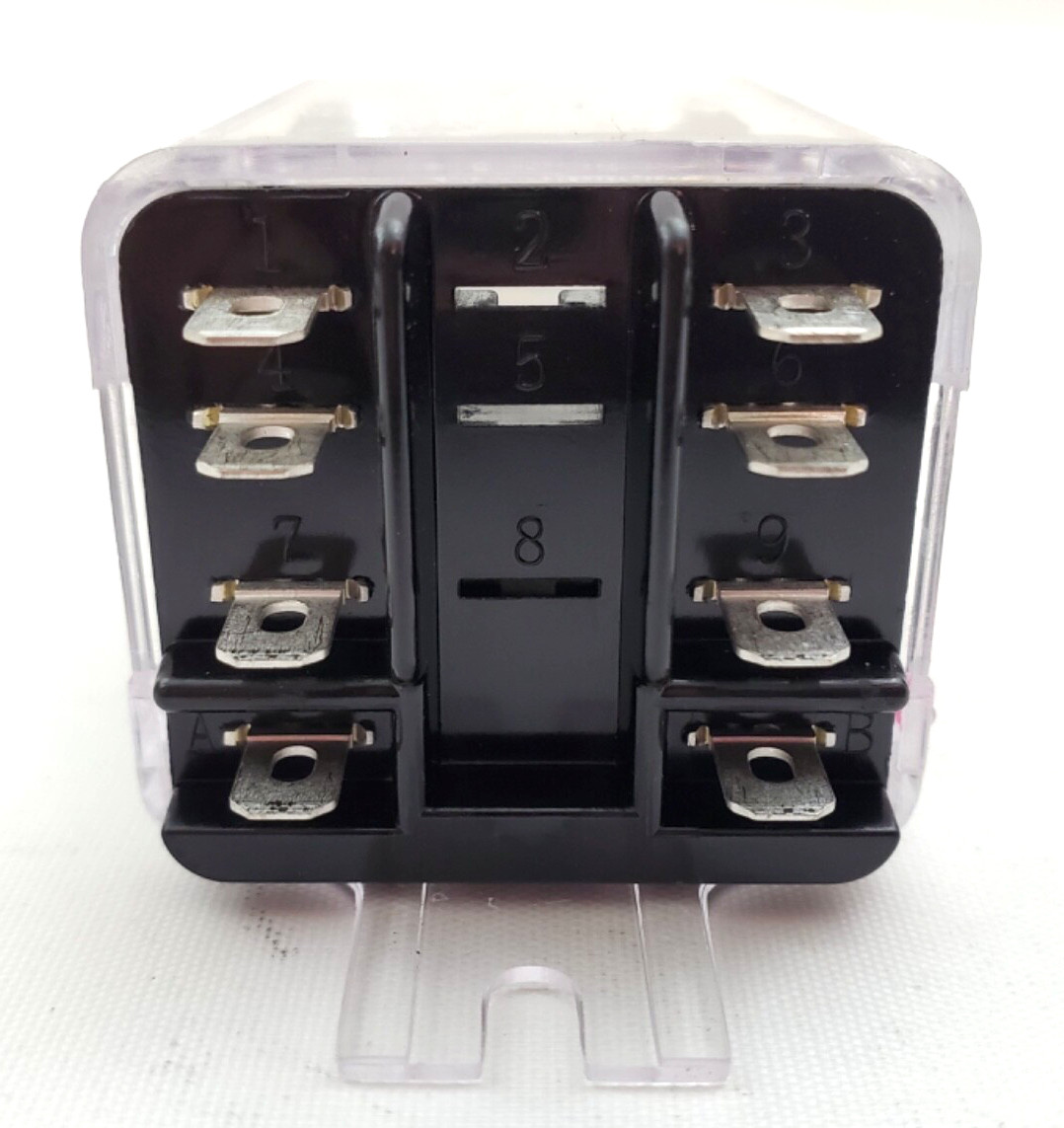 Potter Brumfield KUP-11D55-12 Ice Cube Relay 12 VDC 10 Amp DPDT Mounting Bracket