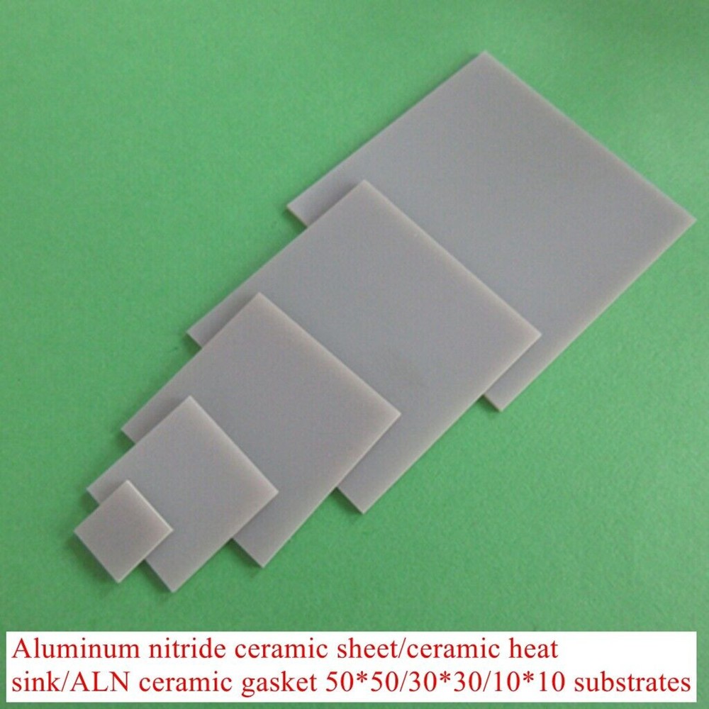1Pc Aluminum Nitride Ceramic Sheet Heat Sink Pads ALN Ceramic Gasket