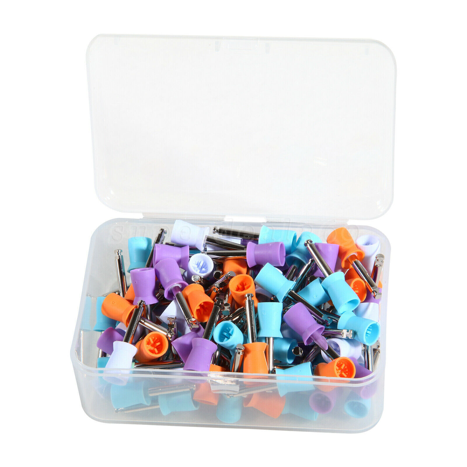 100*Dental Rubber Prophy Tooth Polish Polishing Cups Latch type brush Mixed OR