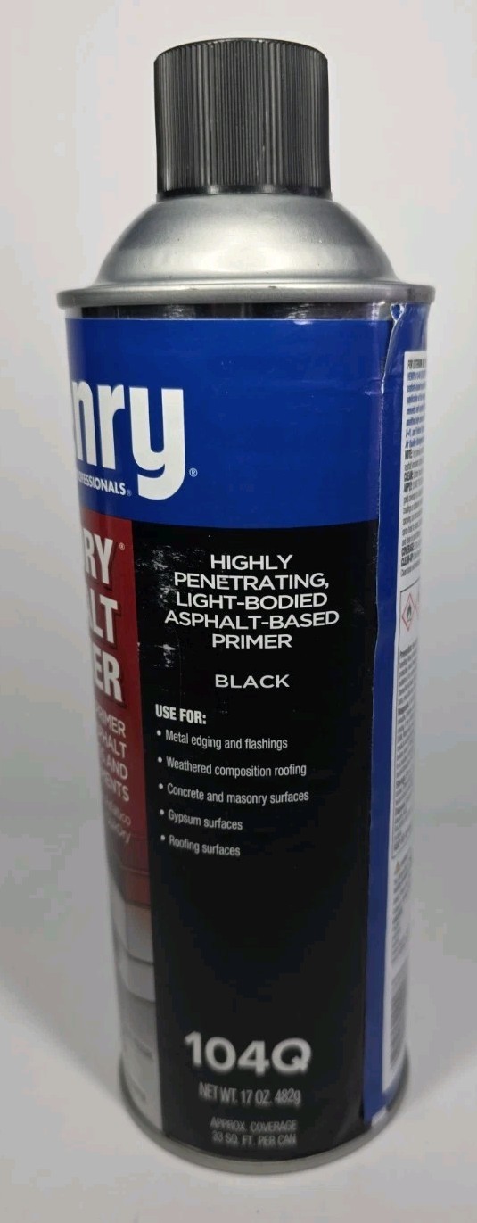 Henry 104Q QuikDry Asphalt Primer Aerosol Spray Can 17-oz. New