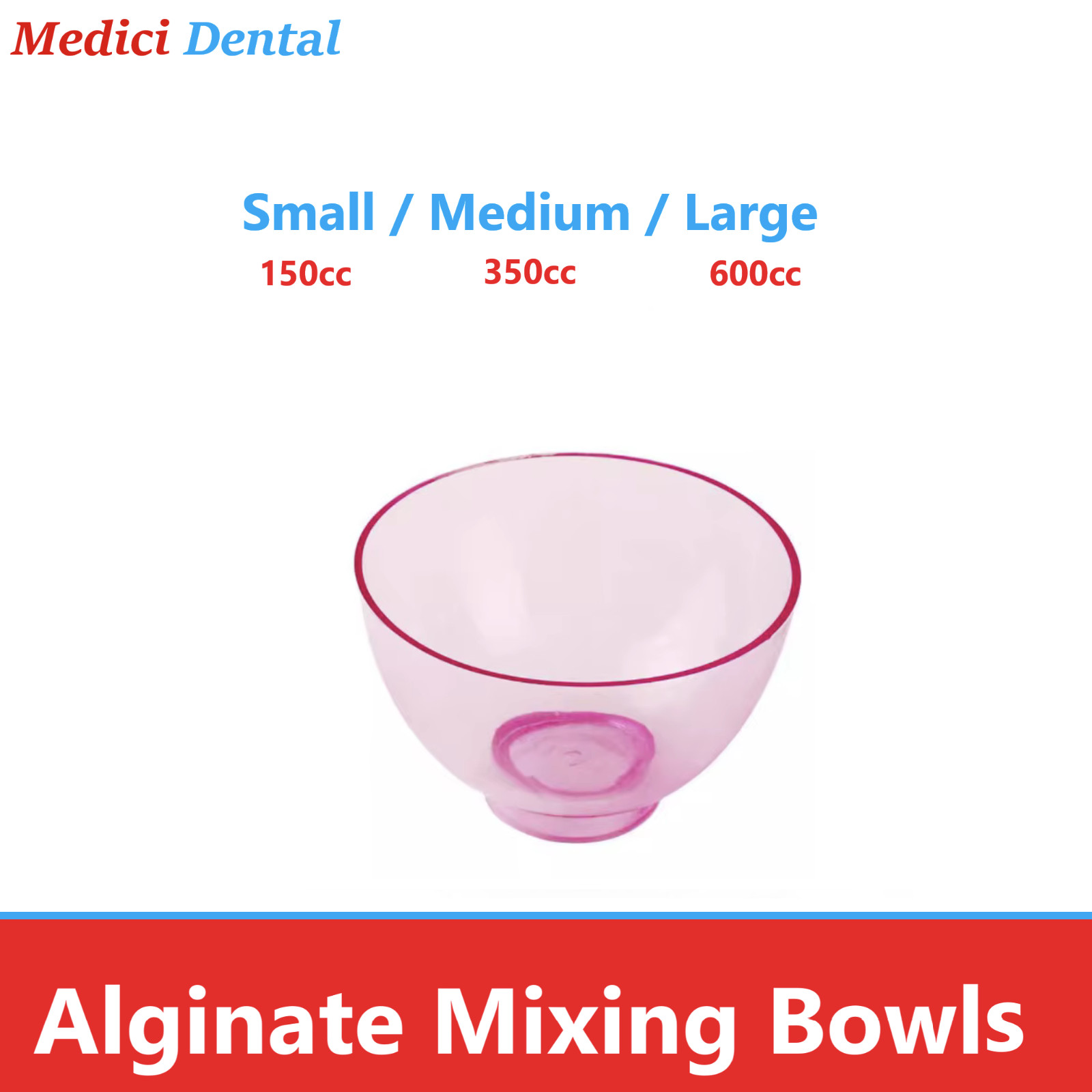 Dental Impression Material Mixing Bowls Flexible Mixing Bowl 300 cc or 600cc