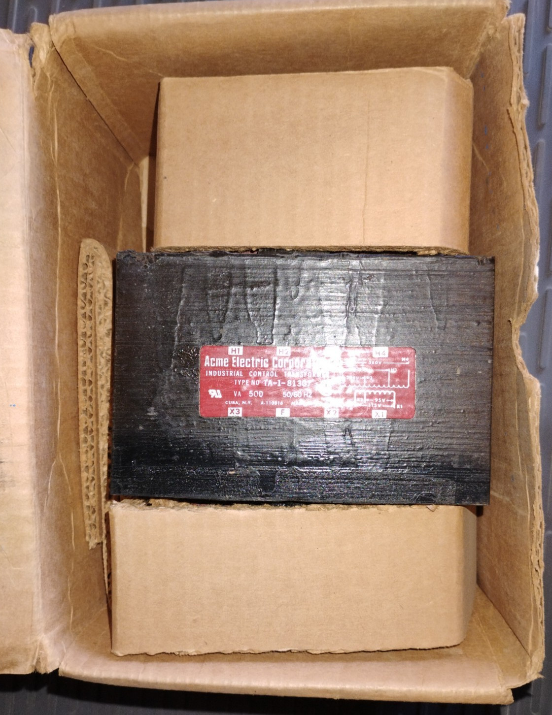 ACME 500VA TA-1-81307, 5 Pri 208/380V-Sec 115/85V, Control Transformer, 1 Ph