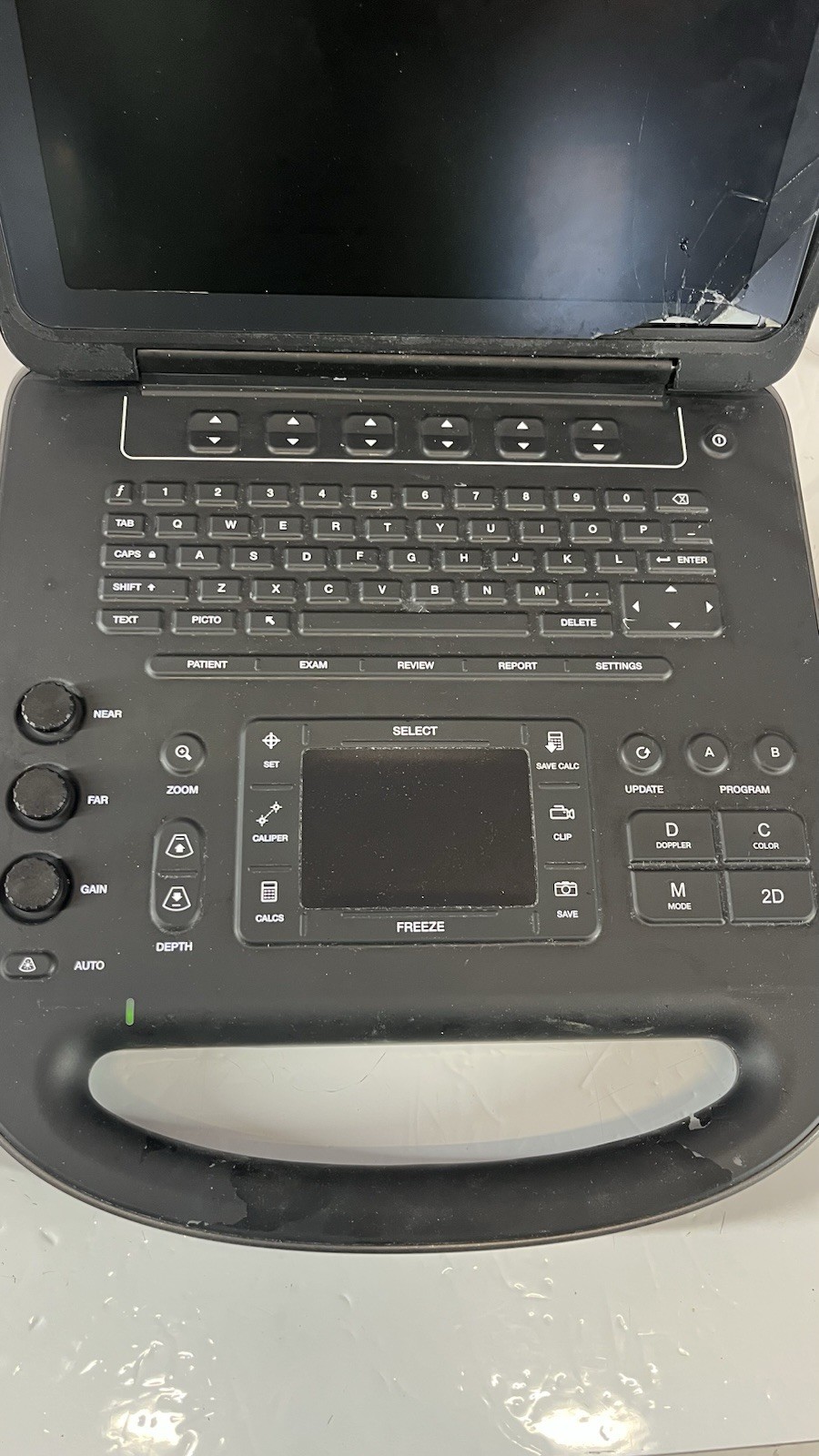 Sonosite Edge II 2020 Ultrasound System With Power Supply Screen Broken