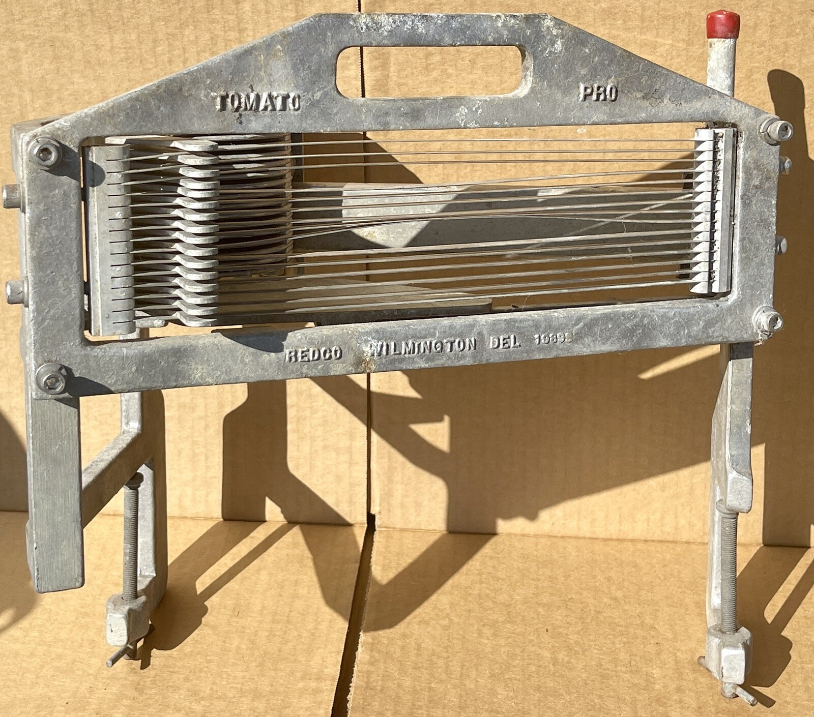 Vintage Redco Tomato Pro Slicer 3/16 inch Cut w/ Straight Blades Table Mount