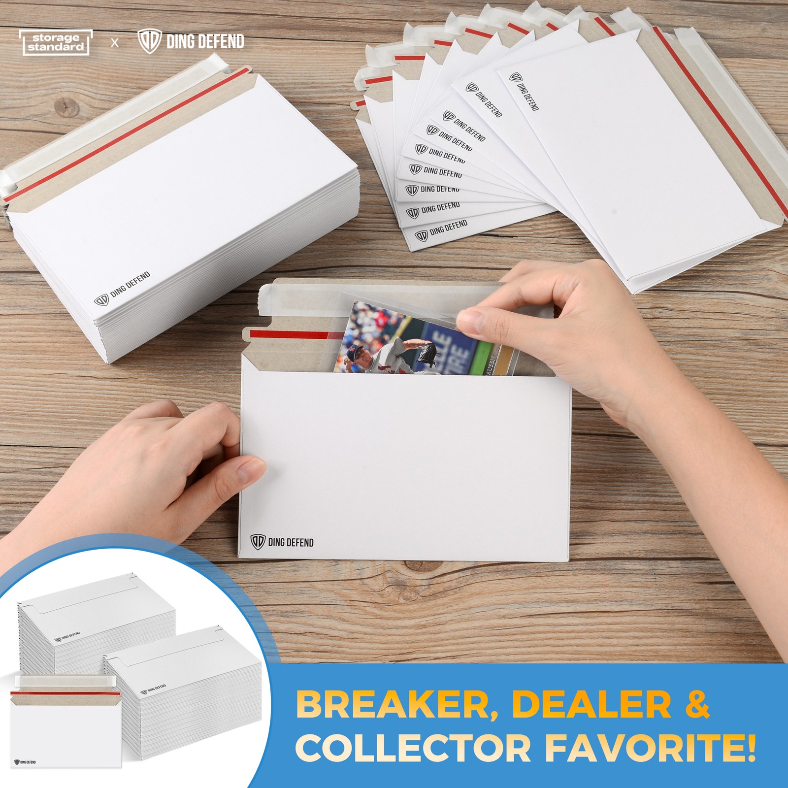 110-Pack Card Shipping Envelopes – 7 x 4.35 Inches Trading Cards Mailers