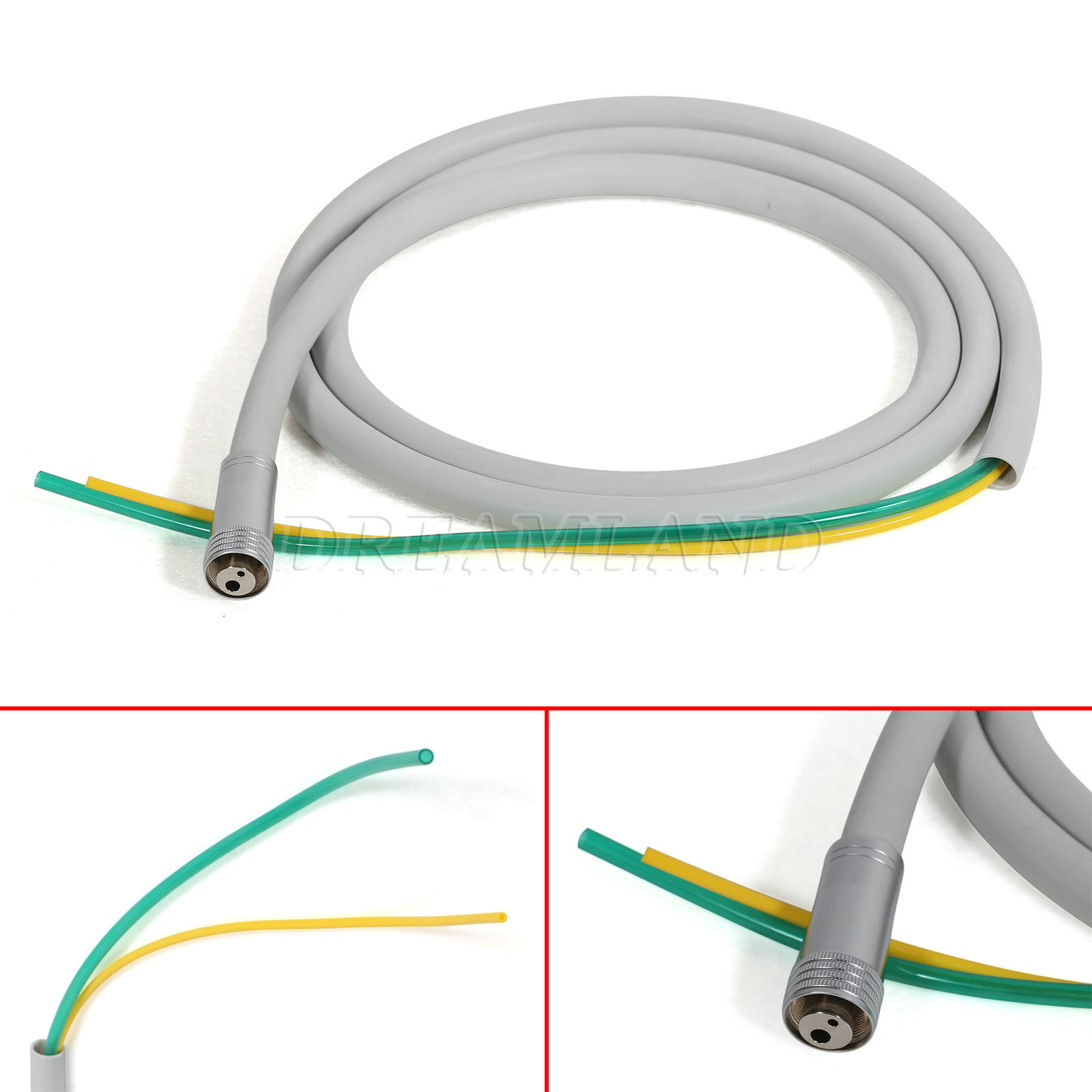 Dental Air Turbine Handpiece Tubing Hose Fiber Optic 6 Hole 4 Hole Borden 2 Hole