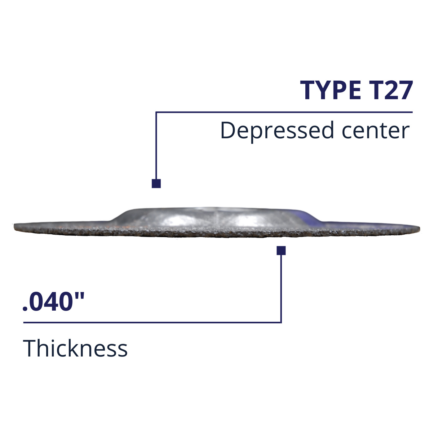 500PK Depressed Center 4-1/2″ x .040″ x 7/8″ Cut-Off-Wheels, Metal Cutting Discs