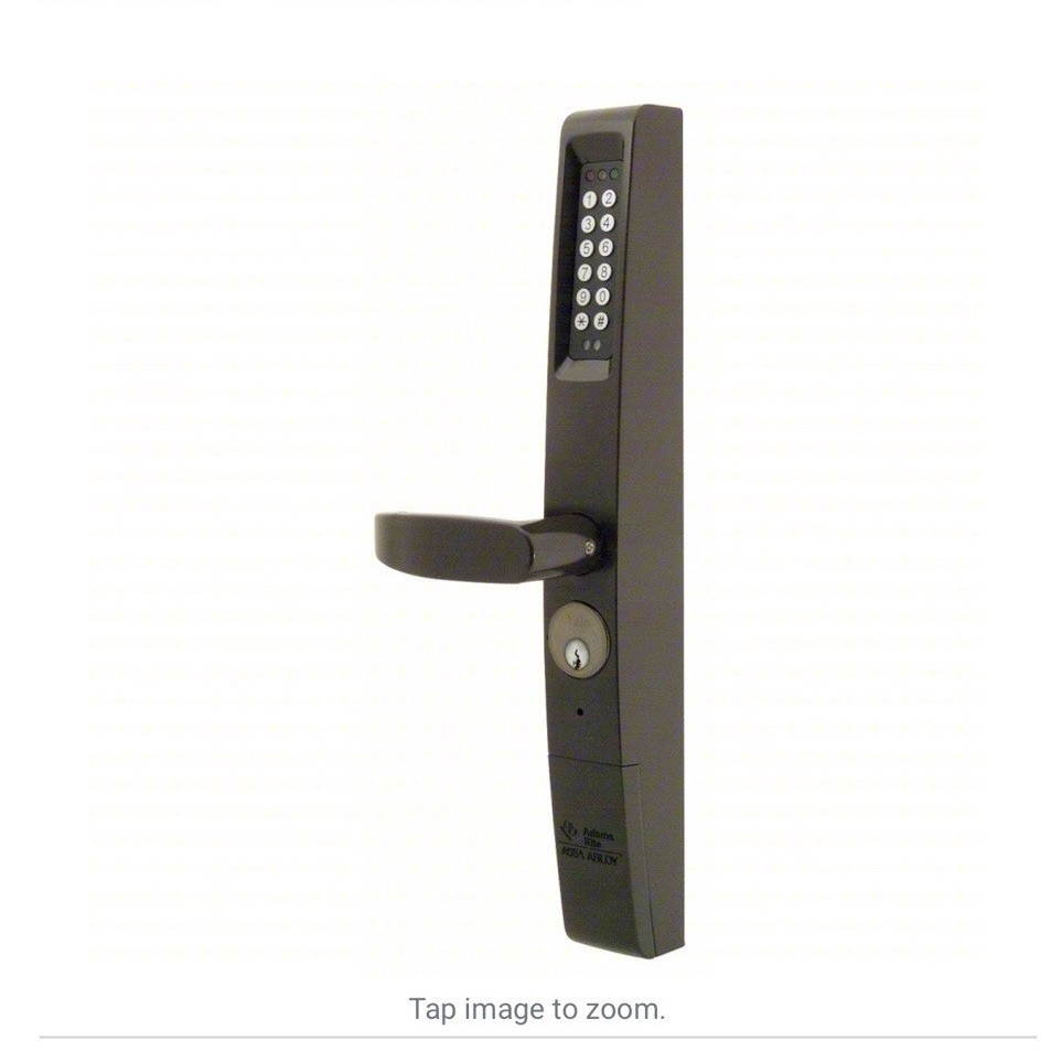 Adams Rite Electronic Keyless Entry Lock Keypad ADA Compliant Bronze 3090-01-121