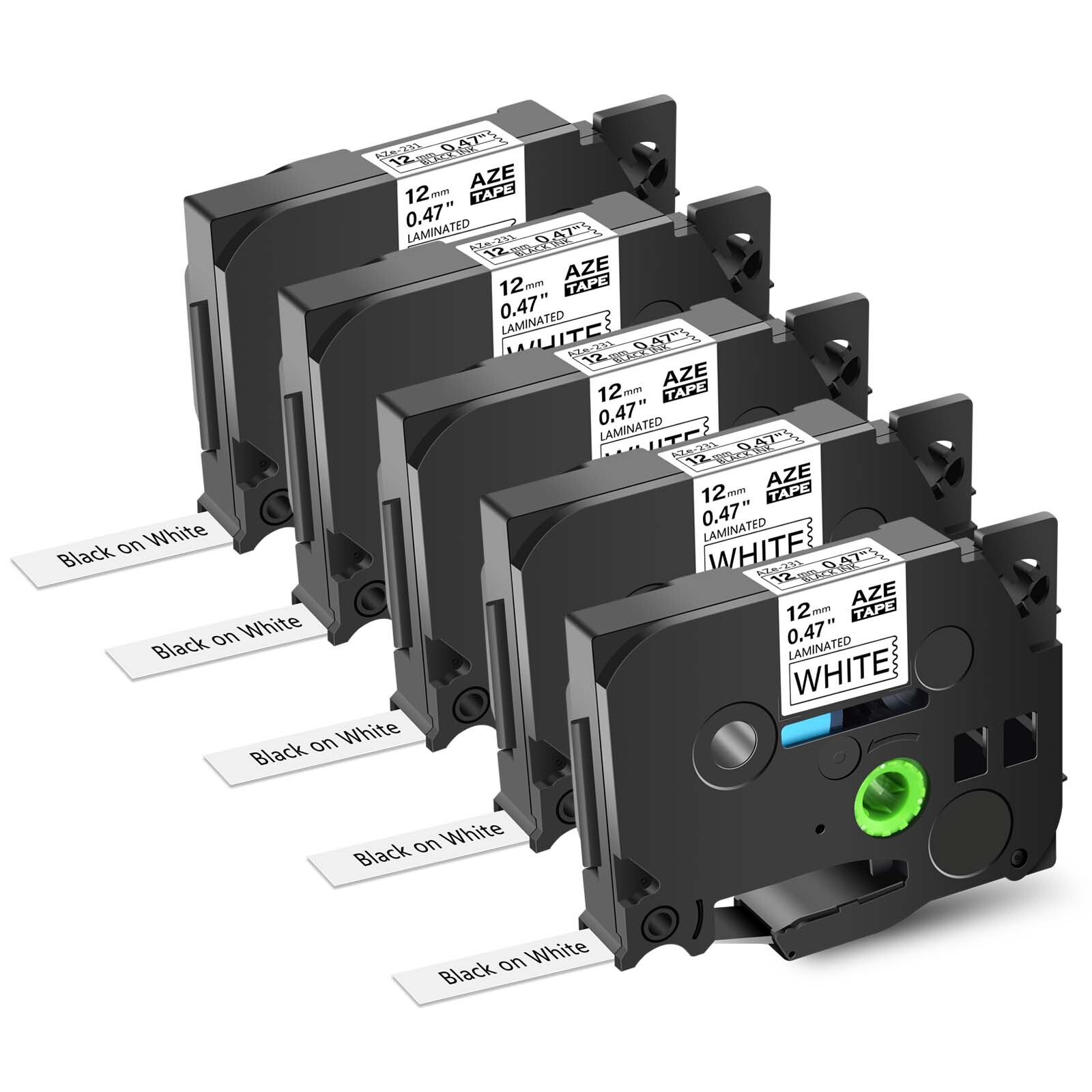 Compatible TZ TZe Label Tape for Brother P-Touch all Color Size Materials 6-36mm