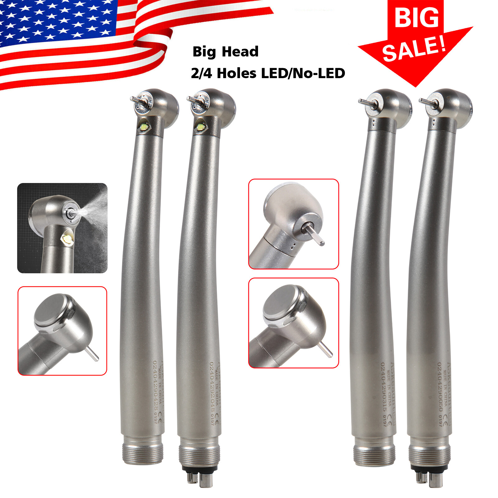 NSK Style Dental Fiber Optic LED E-generator/ High Speed Handpiece 2HOLE/4HOLE