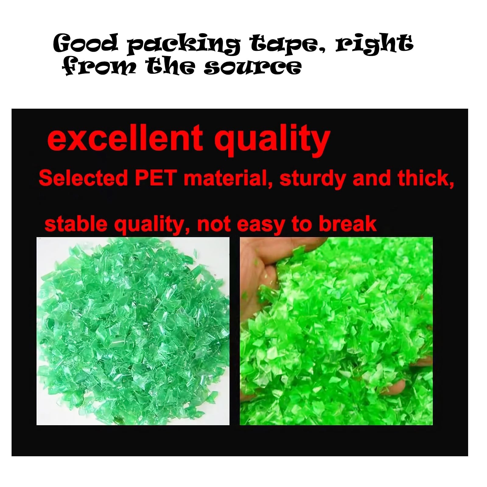Packaging Strapping Banding PET Pallet Roll 1000ft x 0.63in, Green