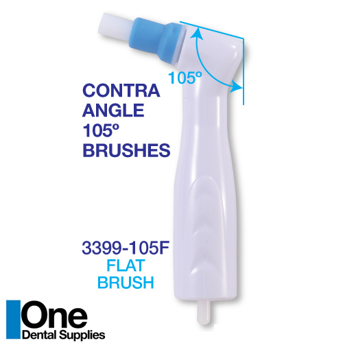 Dental Disposable Prophy Angles – Flat Brushes 100 pcs