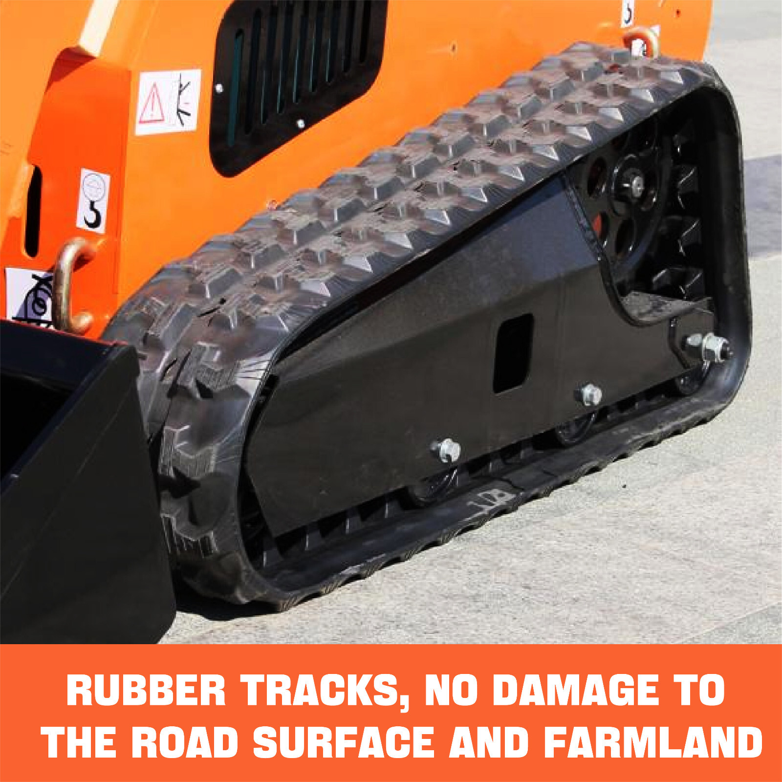 2025 Brand New Mini Tracked Skid Steer Loader 13.5HP 1600Ib Tracked Forestry USA