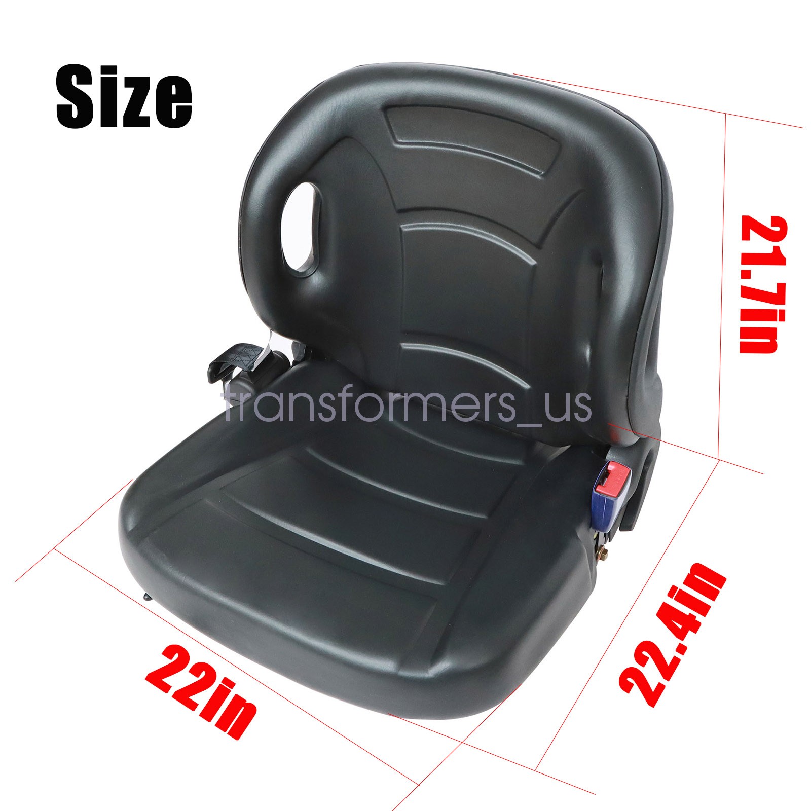 MOLDED FOR TOYOTA FORKLIFT SUSPENSION SEAT W/ SEATBELT & SWITCH PREMIUM QUALITY!