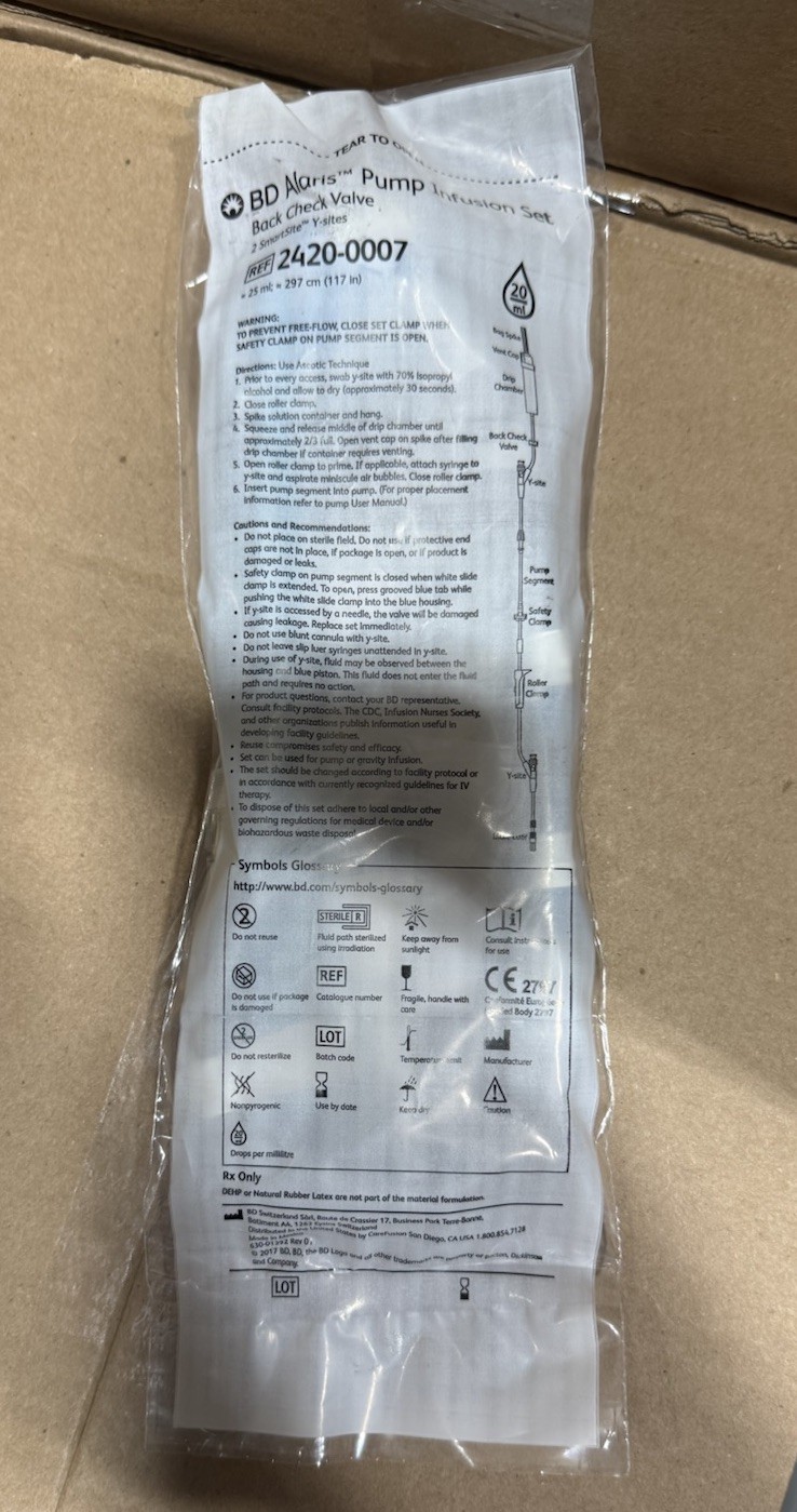 BD Pump Infusion Set 2420-0007 Exp 2025 07