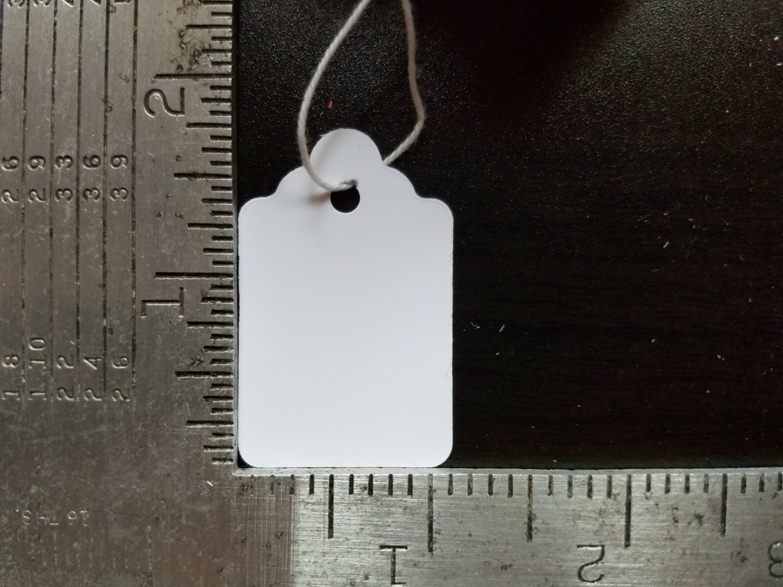 Garage Sale Price Tags Size #5 Blank White Merchandise Hang String Strung