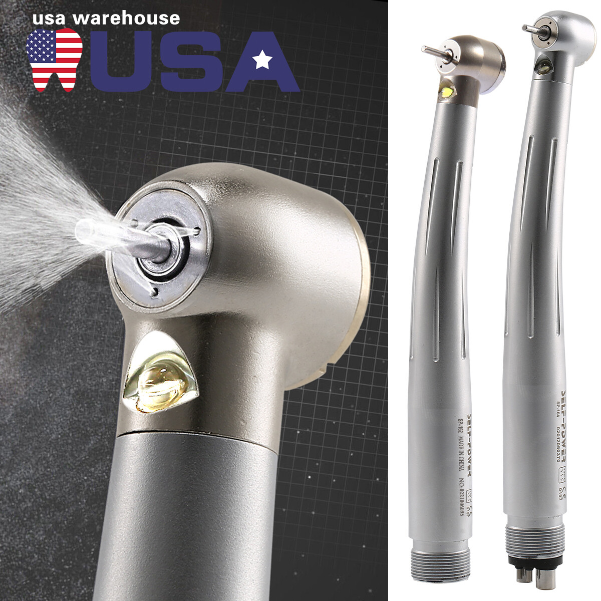 1-10 Turbina LED 2/4 orificios con pieza mano de alta velocidad dental NSK Style